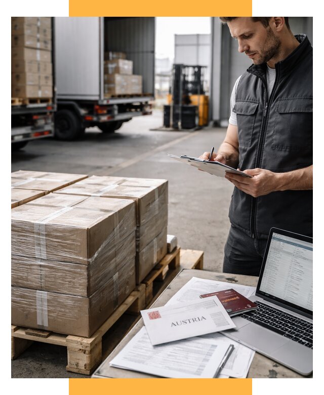 Доставка в Австрию от 66398 р. Логистика и экспорт СетСервис-Чпв