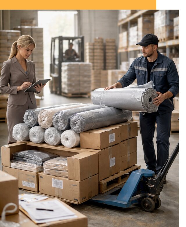 Перевозка текстиля по миру от 15323 руб. с таможней и страхованием