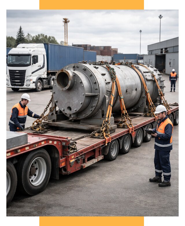 Перевозка тяжеловесных грузов под ключ от 153225 р. | СетСервис-Чпв