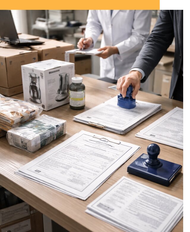 Сертификация импортных товаров от 12258 с таможенным сопровождением